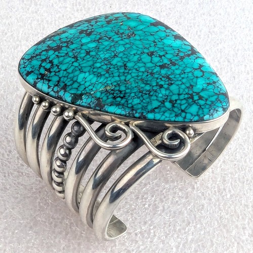 Turquoise cuff sterling - turquoise,
